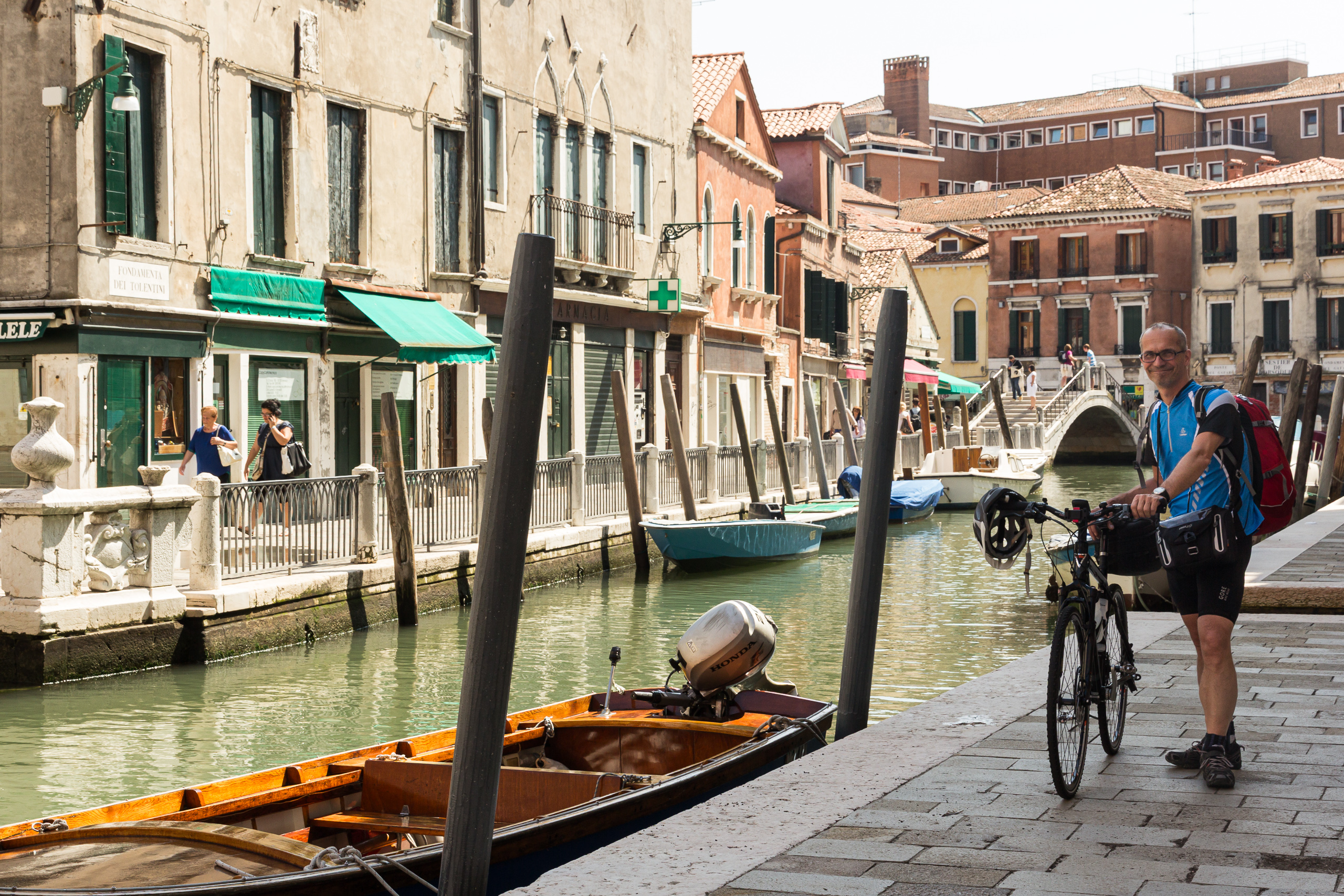 Am Kanal der Fondamenta dei Tolentini in Venedig