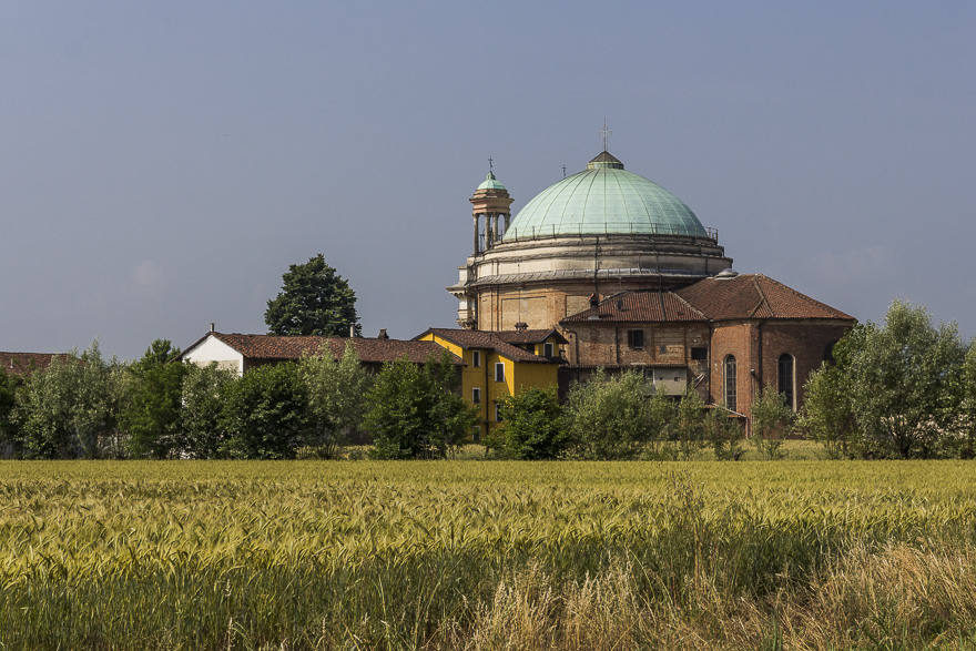 Aufbruch aus Trino – weiter durch die Poebene