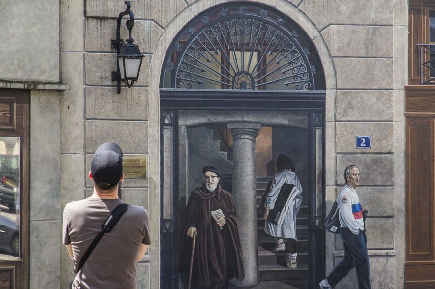 Funiculaire hinauf zur Basilique Notre-Dame de Fourvière